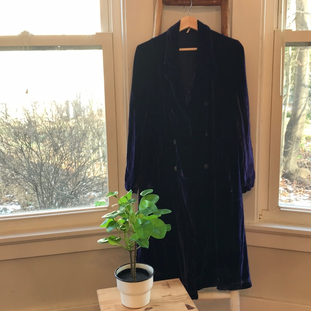 Free People Velvet Duster